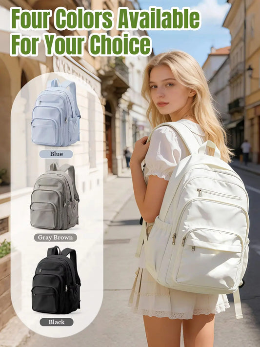 Sac à Dos Imperméable Style INS – Grande Capacité, Collège & Lycée, 4 Coloris