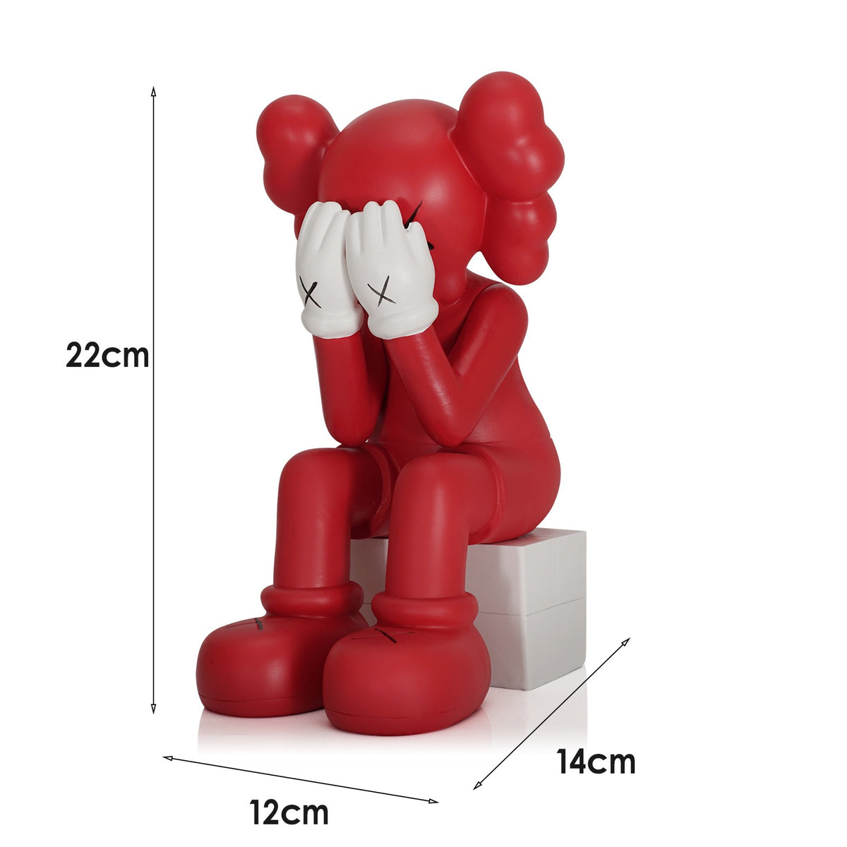 Figurine Ours Assis en Résine – Décoration Maison, 4 Coloris, Style Moderne