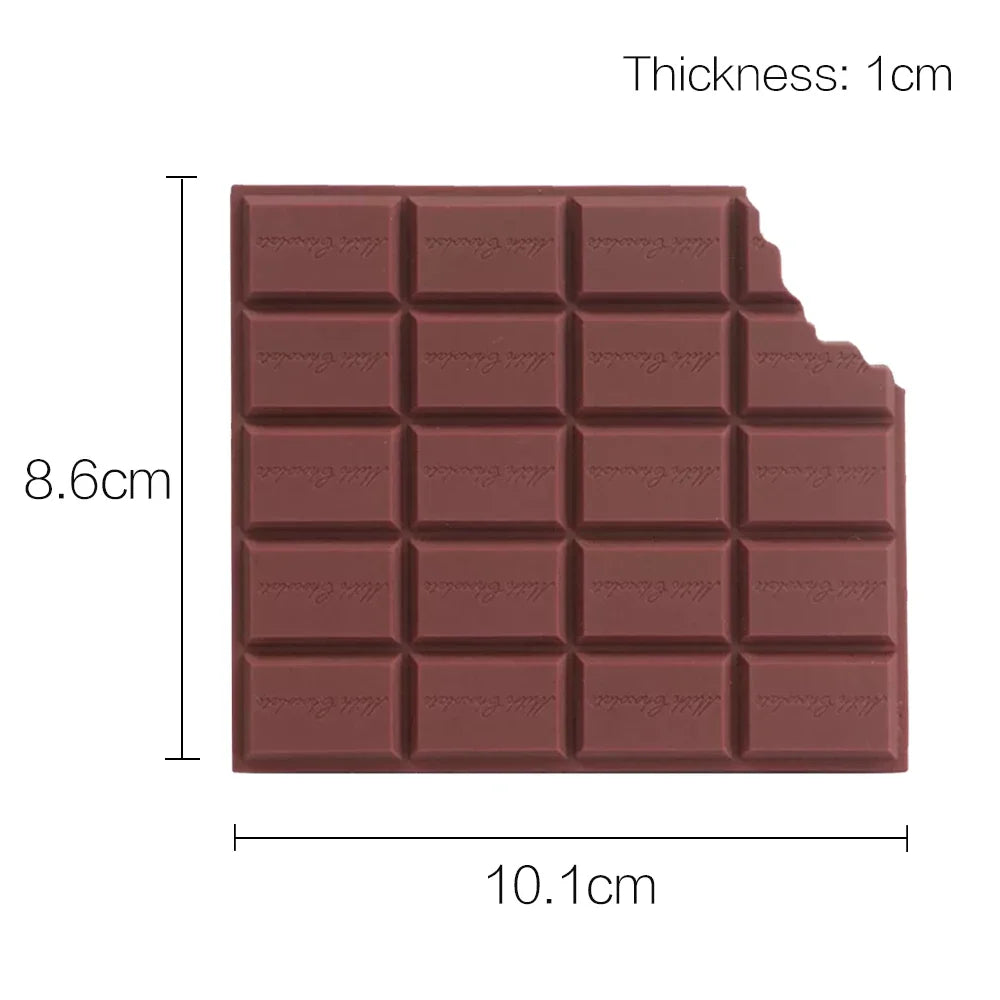 Bloc-notes Kawaii Forme Biscuit & Chocolat – 80 Feuilles Détachables, Design Mignon