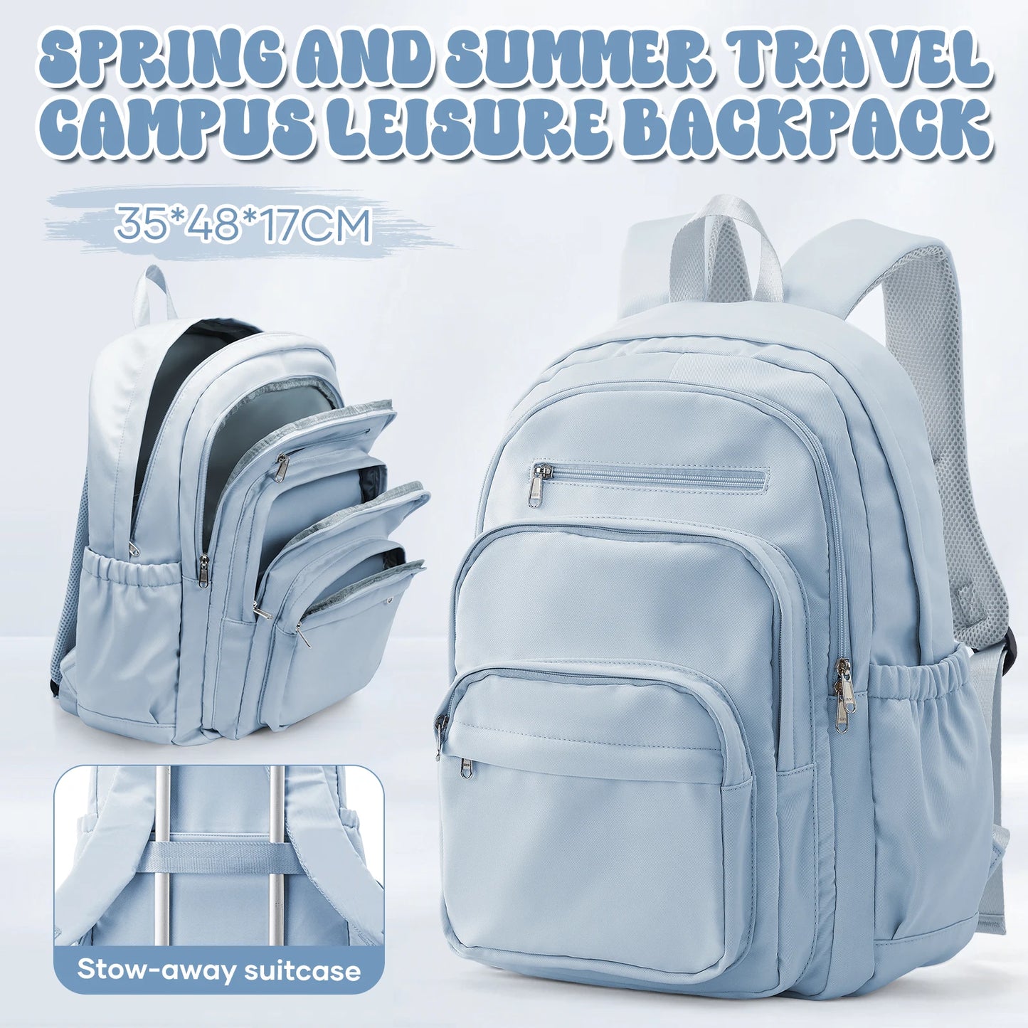 Sac à Dos Imperméable Style INS – Grande Capacité, Collège & Lycée, 4 Coloris