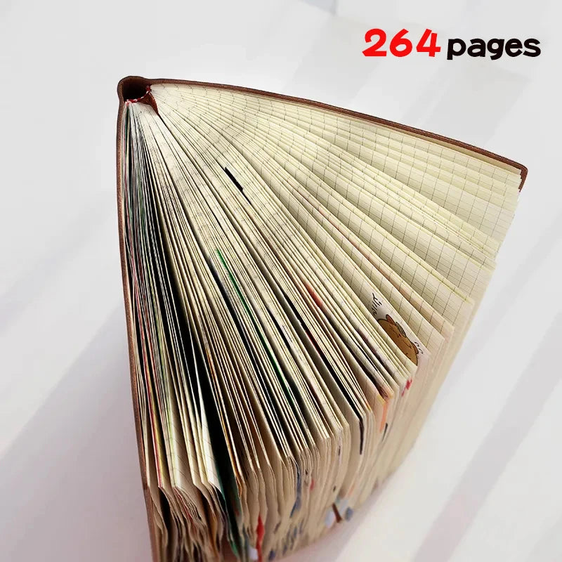 Carnet A5 à Grille – Journal, Voyage & Agenda – Couverture Simili-Cuir – 264 Pages – 5 Coloris