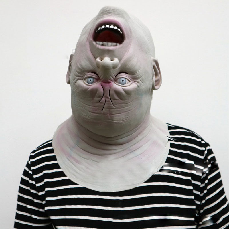 Masque Zombie Horreur Latex – Déguisement Halloween & Cosplay, Visage Ensanglanté Alien Démon, Taille Universelle Adulte