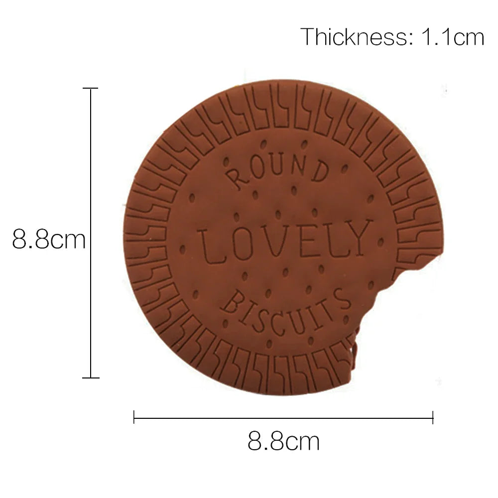 Bloc-notes Kawaii Forme Biscuit & Chocolat – 80 Feuilles Détachables, Design Mignon