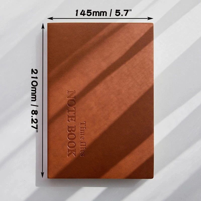 Carnet A5 à Grille – Journal, Voyage & Agenda – Couverture Simili-Cuir – 264 Pages – 5 Coloris