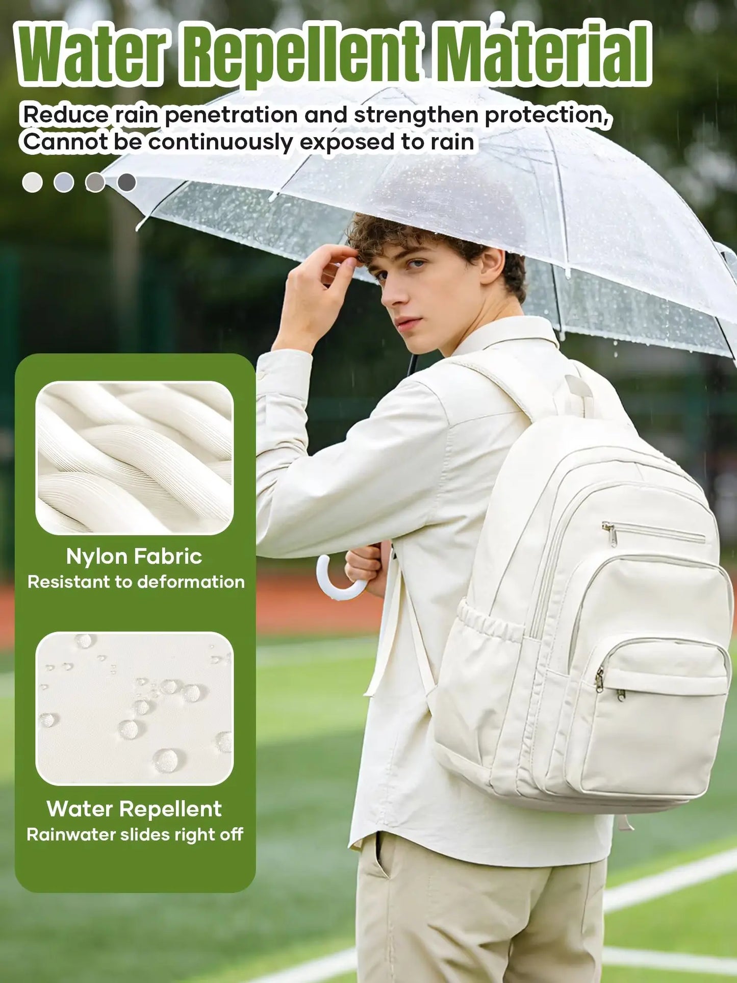 Sac à Dos Imperméable Style INS – Grande Capacité, Collège & Lycée, 4 Coloris