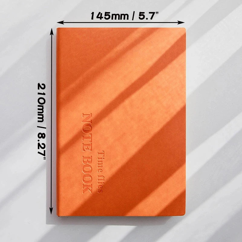 Carnet A5 à Grille – Journal, Voyage & Agenda – Couverture Simili-Cuir – 264 Pages – 5 Coloris