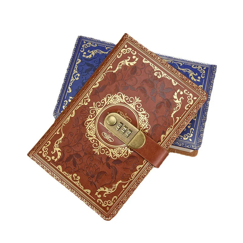 Journal Intime à Cadenas – Cuir PU, Verrou À Combinaison, 100 Feuilles, Format A5 – 6 Coloris