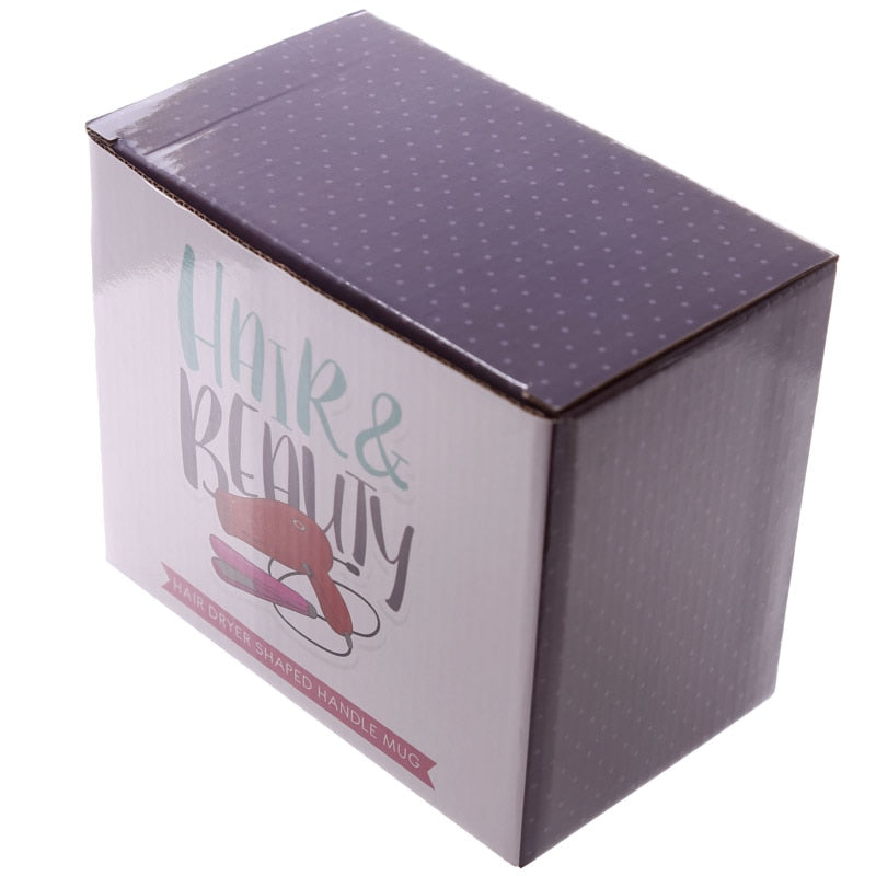 Mug Céramique Original Sèche-Cheveux – Cadeau Coiffeuse & Passionnée Beauté, 300-400ml