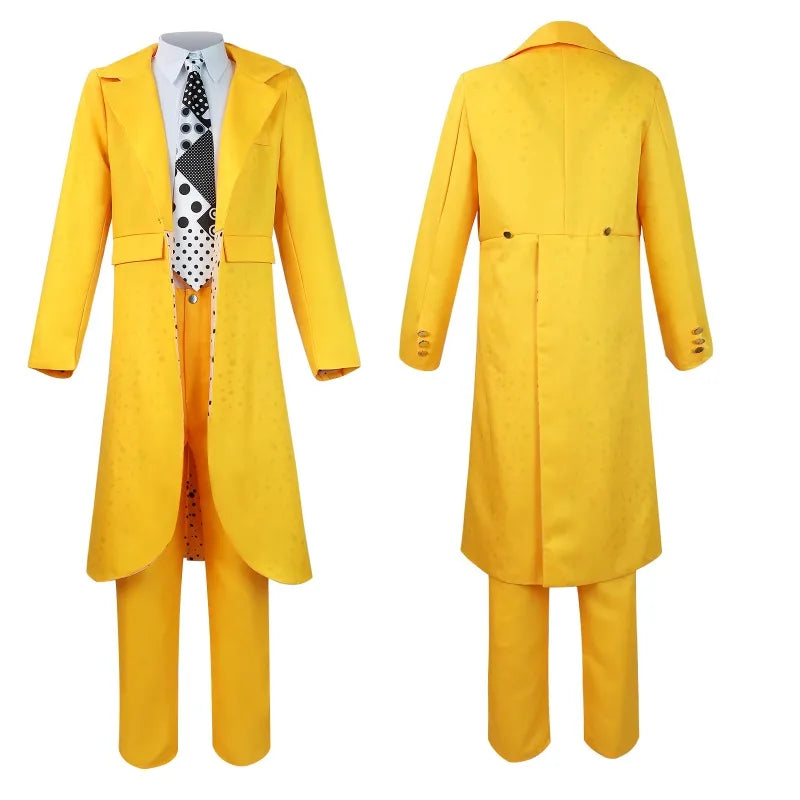 Costume The Mask Jim Carrey – Déguisement Halloween & Carnaval Complet, Cosplay Film Culte, Tailles S à XXXL