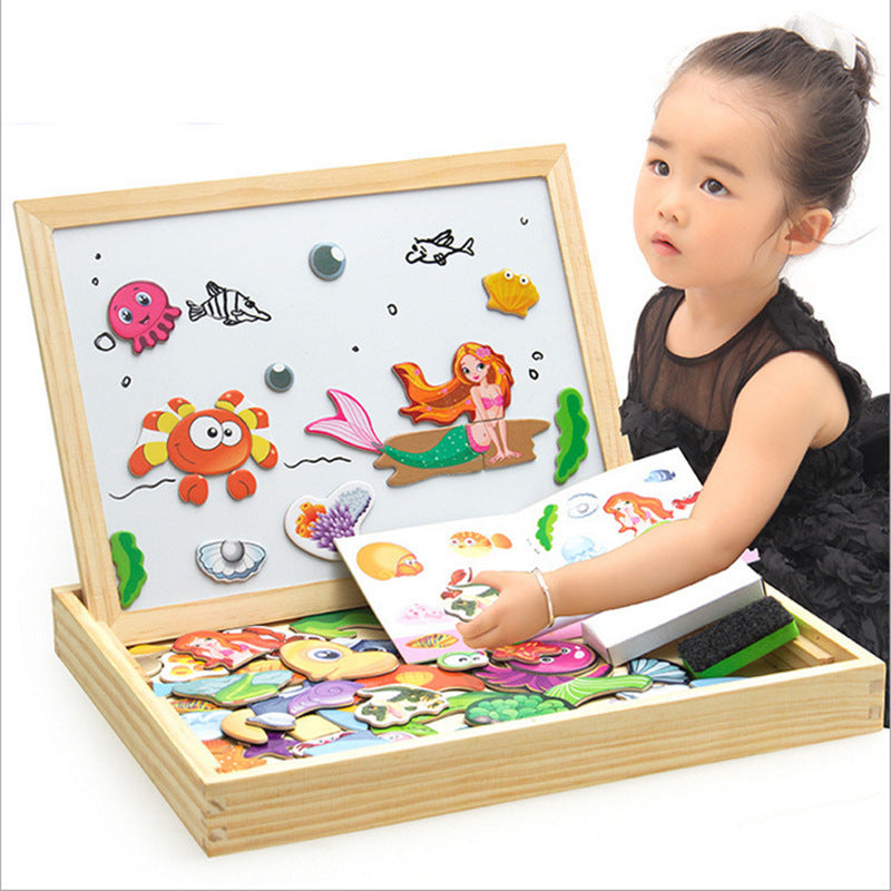 Puzzle en Bois Enfant – Animaux (105 pièces) ou Cirque (100 pièces), Multicolore, Développement Intelligence, Cadeau Enfant