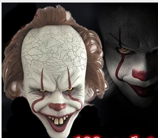 Masque Pennywise – Déguisement Halloween Clown Horreur « Ça » Stephen King, Latex Éco, Taille Universelle
