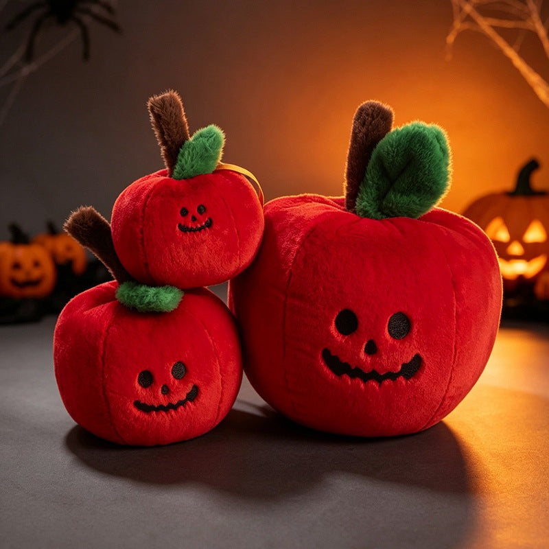 Peluche Pomme Empoisonnée Halloween – Jouet Doudou Déco Enfant, 3 Tailles 12, 20 ou 28 cm