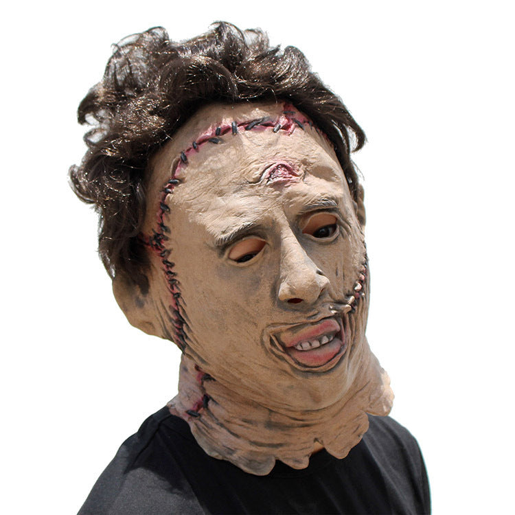 Masque Leatherface – Déguisement Halloween Horreur Film Texas Chainsaw Massacre, Latex, 30x25 cm