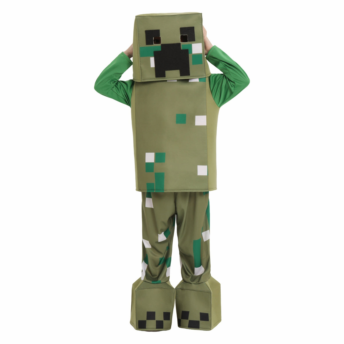 Costume Creeper Minecraft Enfant – Déguisement Cosplay Halloween & Scène, Tailles S à XL
