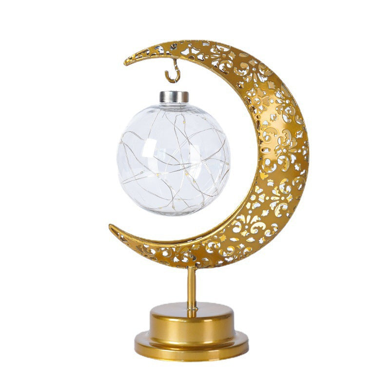 Lampe Décorative LED Filament Cuivre – 3 Formes Lune Étoile Ampoule, Lumière Blanc Chaud, Déco Chambre Bureau, Cadeau Noël