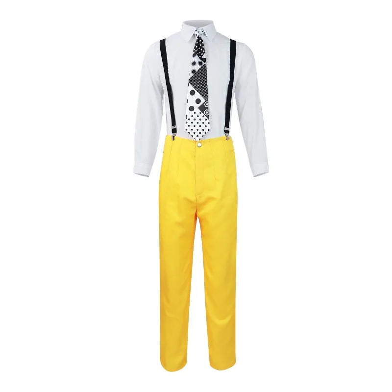 Costume The Mask Jim Carrey – Déguisement Halloween & Carnaval Complet, Cosplay Film Culte, Tailles S à XXXL
