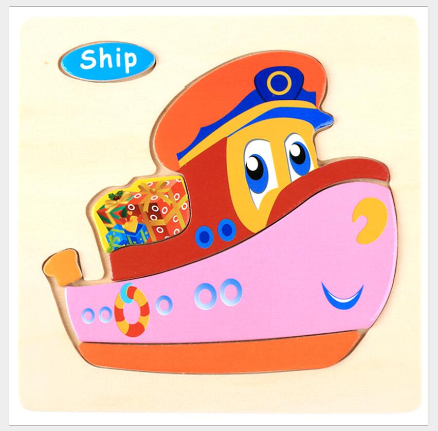 Puzzle 3D en Bois Enfant – Hélicoptère, Avion, Pompier, Tortue, Abeille, Libellule ou Papillon, Éveil Dès 3 Ans, Cadeau Enfant