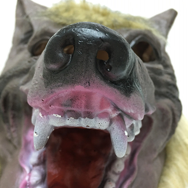 Masque Loup Halloween – Déguisement Horreur & Cosplay, Caoutchouc, Tête Seule, Pattes Seules ou Set Complet