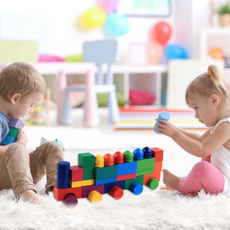Set 112 Dominos en Bois Arc-en-Ciel – Jeu de Construction Éducatif Enfants 8-13 ans, Certifié 3C, Cadeau Jouet