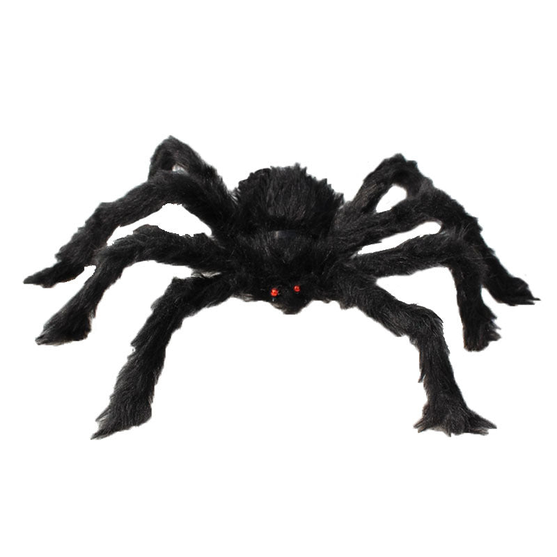 Kit Toile d’Araignée Triangulaire Halloween – Grosse Araignée Peluche, Déco Intérieur & Extérieur, 5 Formats au Choix