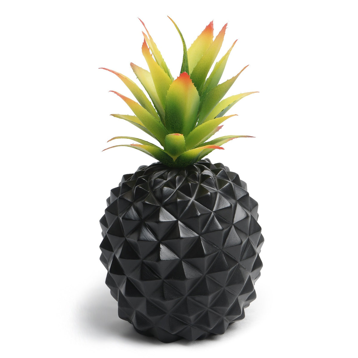 Ananas Décoratif Noir en Résine – Figurine Plante Artificielle, Déco Bureau Salon Bibliothèque, Cadeau Original