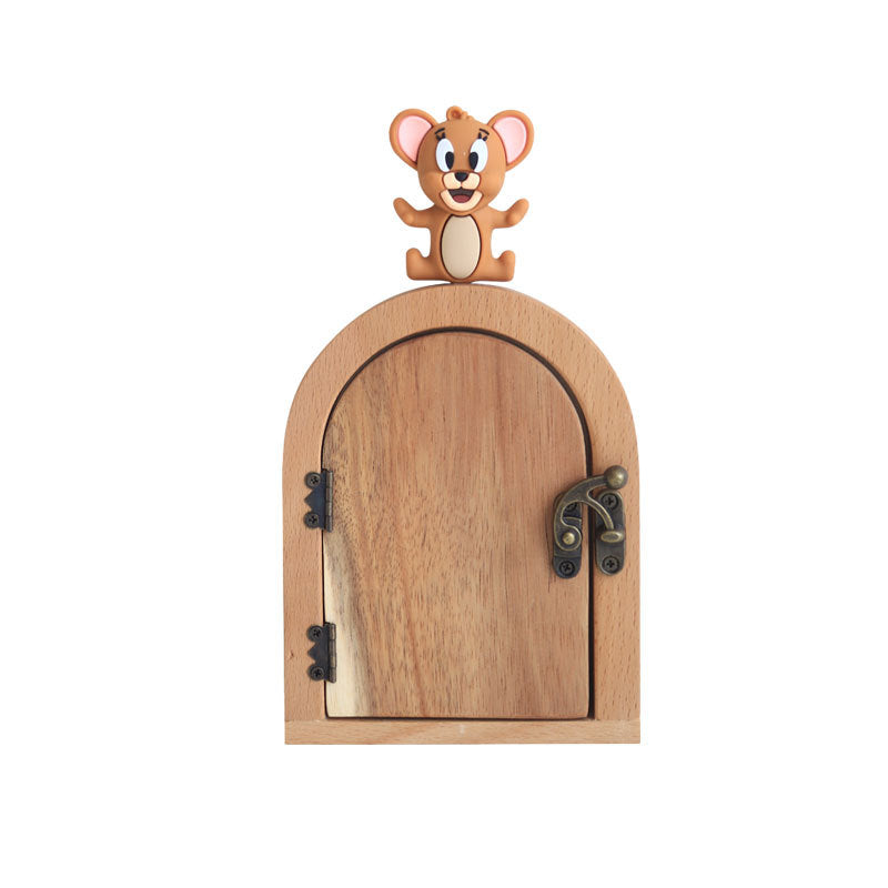 Cache-Interrupteur Bois Massif Style Porte Cintrée – Décoration Murale Originale, Salon Chambre Enfant