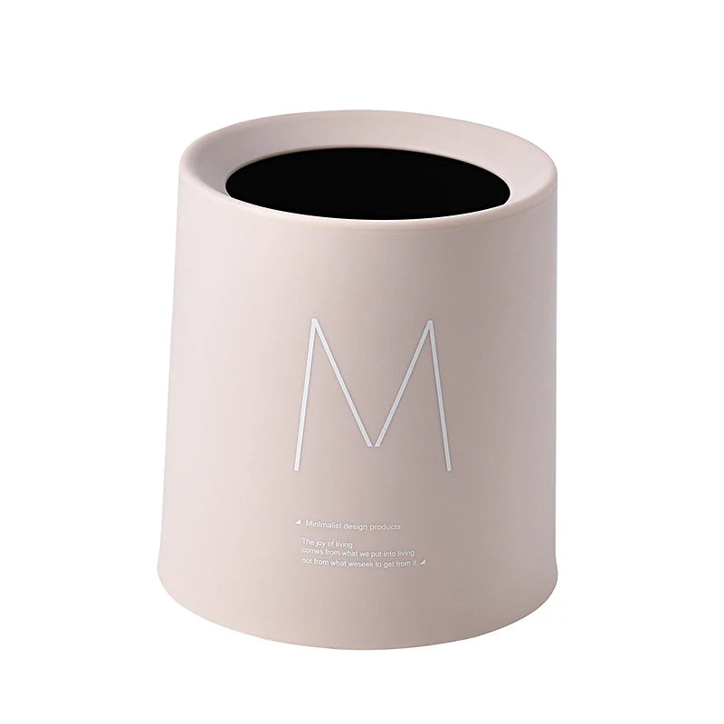 Mini Poubelle Double Couche Style Nordique – Bureau, Chevet & Salon