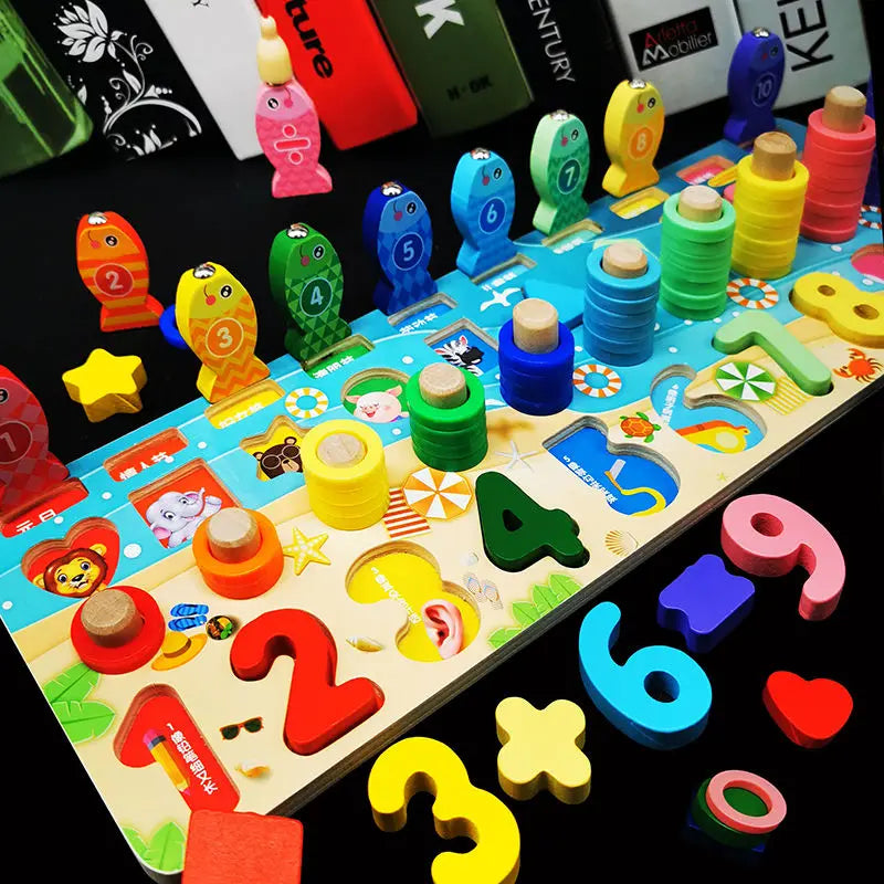 Jouets Montessori en Bois Enfant – Tri Formes & Couleurs, Apprentissage Précoce Éveil +3 Ans, 4 Modèles, Cadeau