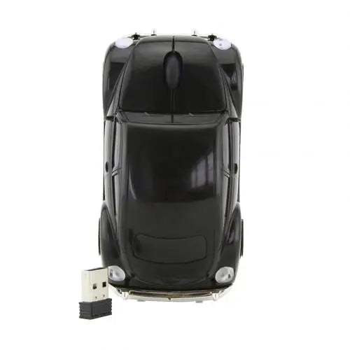 Souris Sans Fil Originale Forme Voiture – 2.4GHz, 4 Coloris Noir Rouge Bleu Jaune, Compatible PC Laptop, Cadeau Fun Gaming