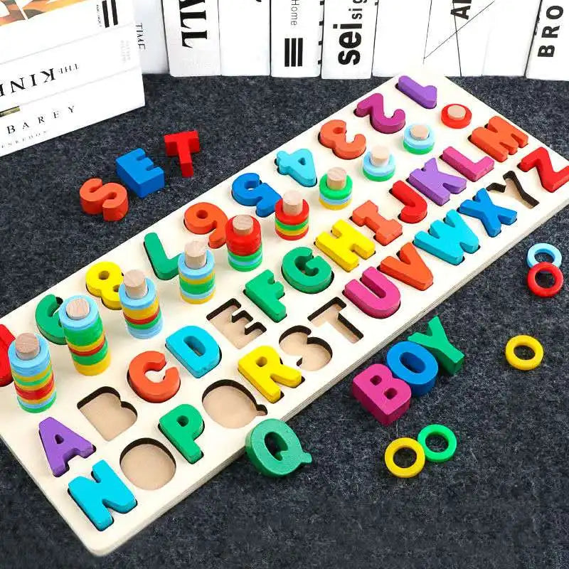 Jouets Montessori en Bois Enfant – Tri Formes & Couleurs, Apprentissage Précoce Éveil +3 Ans, 4 Modèles, Cadeau