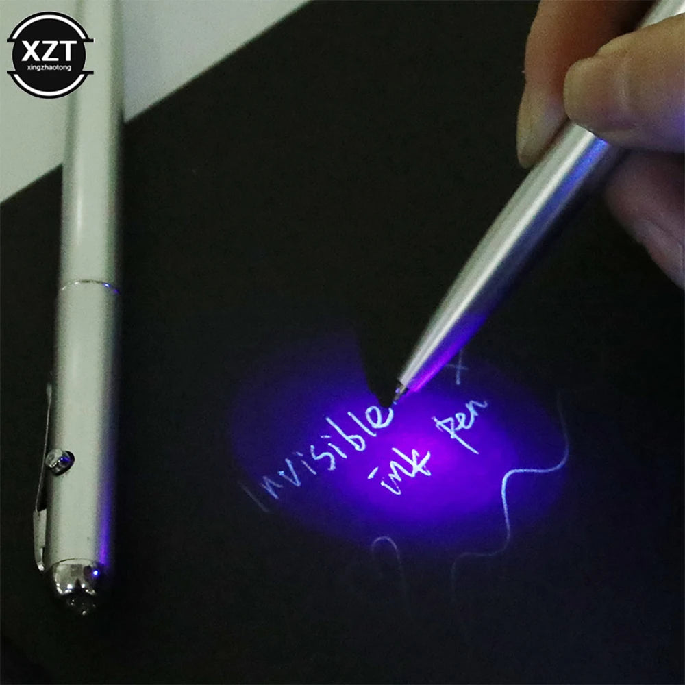 Stylo Encre Invisible UV – Lampe UV Intégrée, Écriture Secrète, Espion & Jeux, Cadeau Enfant