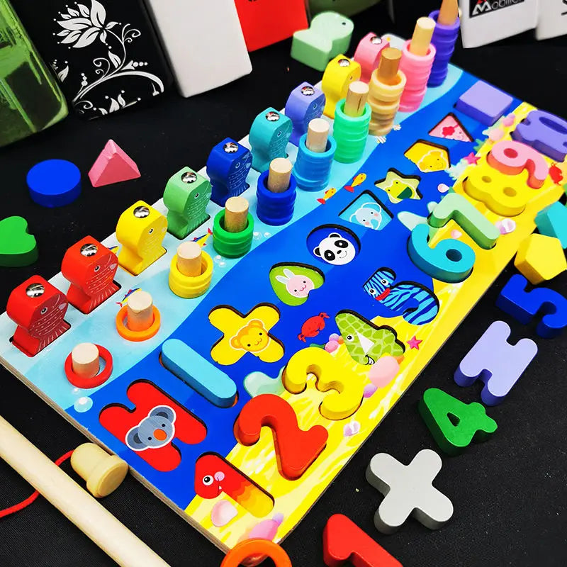 Jouets Montessori en Bois Enfant – Tri Formes & Couleurs, Apprentissage Précoce Éveil +3 Ans, 4 Modèles, Cadeau