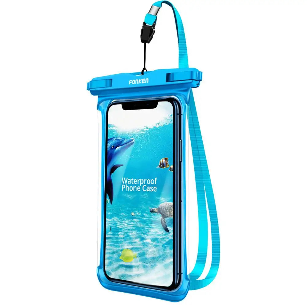Pochette Étanche Universelle FONKEN – Sac Sec Transparent Natation Plage Camping