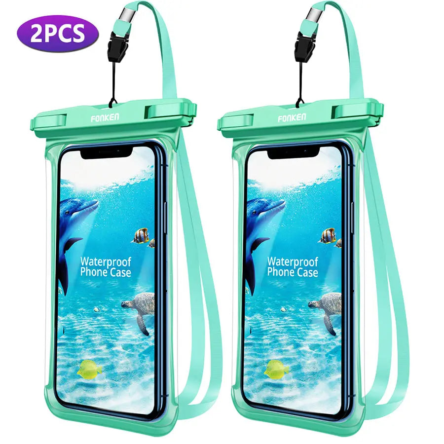 Pochette Étanche Universelle FONKEN – Sac Sec Transparent Natation Plage Camping