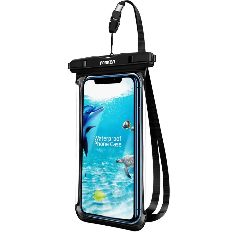 Pochette Étanche Universelle FONKEN – Sac Sec Transparent Natation Plage Camping