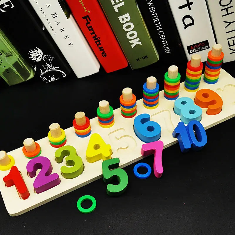 Jouets Montessori en Bois Enfant – Tri Formes & Couleurs, Apprentissage Précoce Éveil +3 Ans, 4 Modèles, Cadeau