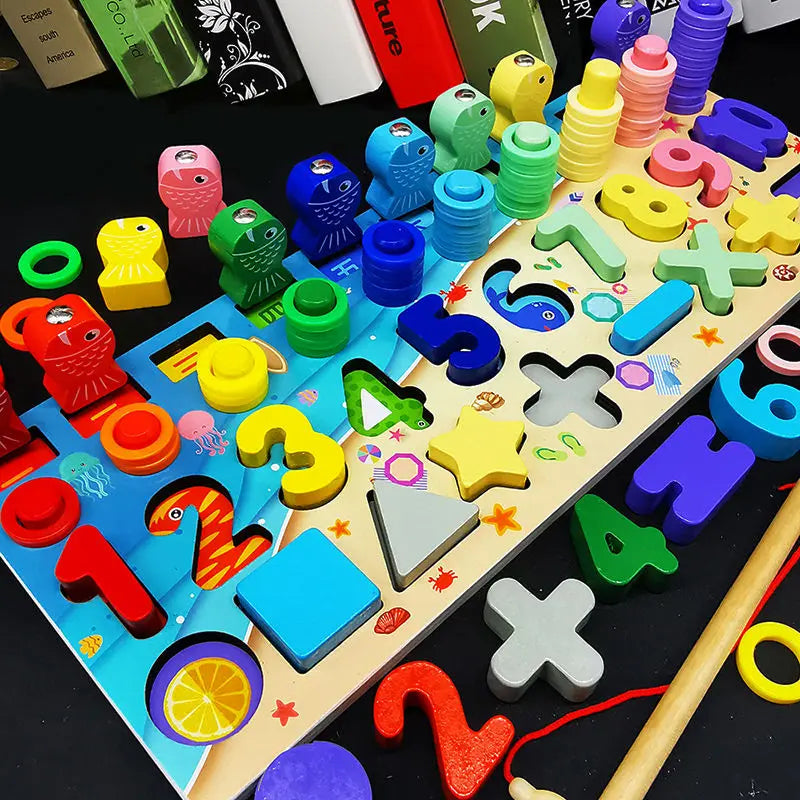 Jouets Montessori en Bois Enfant – Tri Formes & Couleurs, Apprentissage Précoce Éveil +3 Ans, 4 Modèles, Cadeau