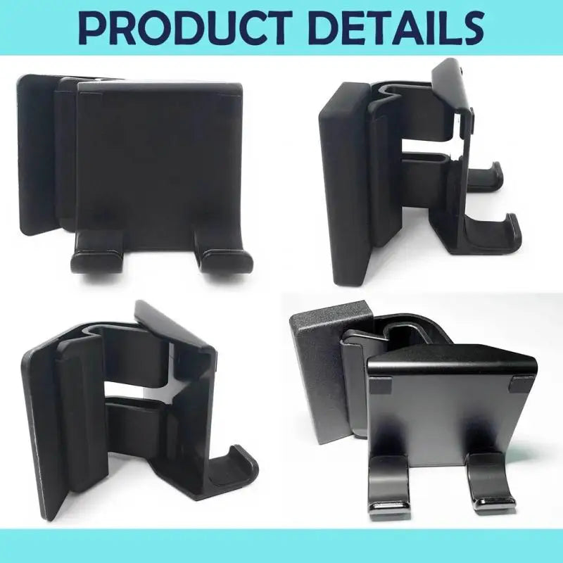 Support Téléphone Latéral pour Écran PC – Clip Ajustable Multi-écran | Noir