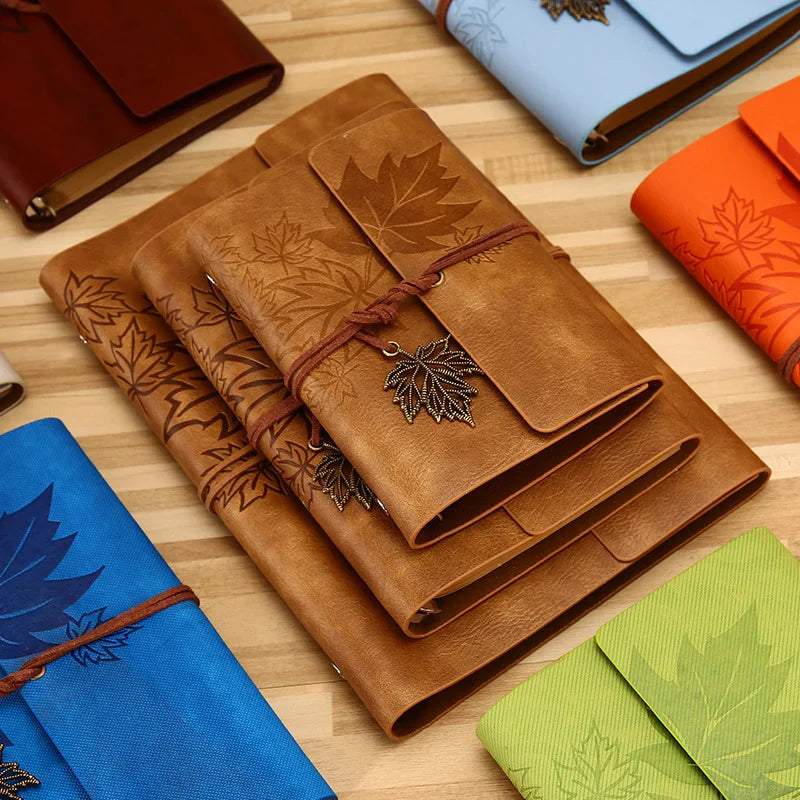 Carnet Voyageur en Cuir Vintage – A5, A6 ou A7 – Pages Blanches, Lignées ou Grille – Journal & Sketchbook