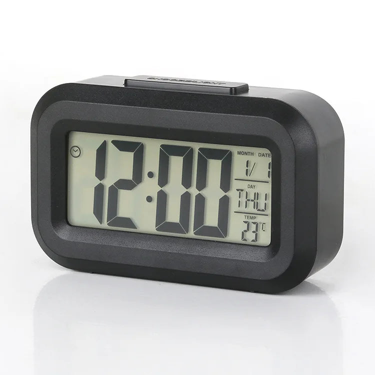 Réveil Digital LED – Horloge Électronique Rétroéclairée, Snooze, Calendrier, Bureau & Maison, 5 Coloris