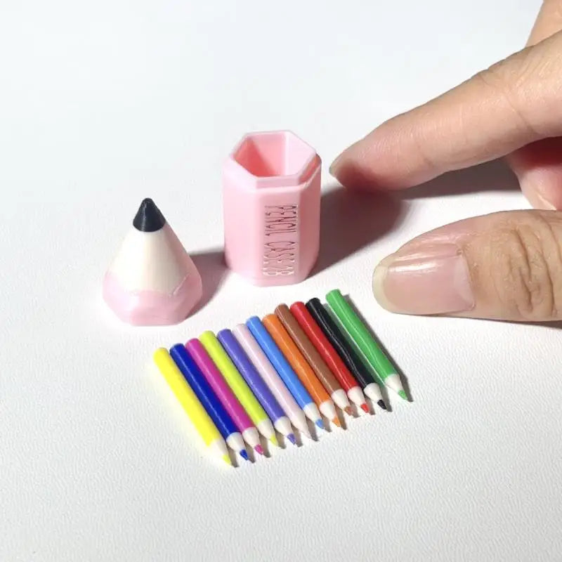 Set Miniature Fournitures Scolaires – 10 à 12 Pièces, Maison de Poupée & Jeu, 5 Assortiments