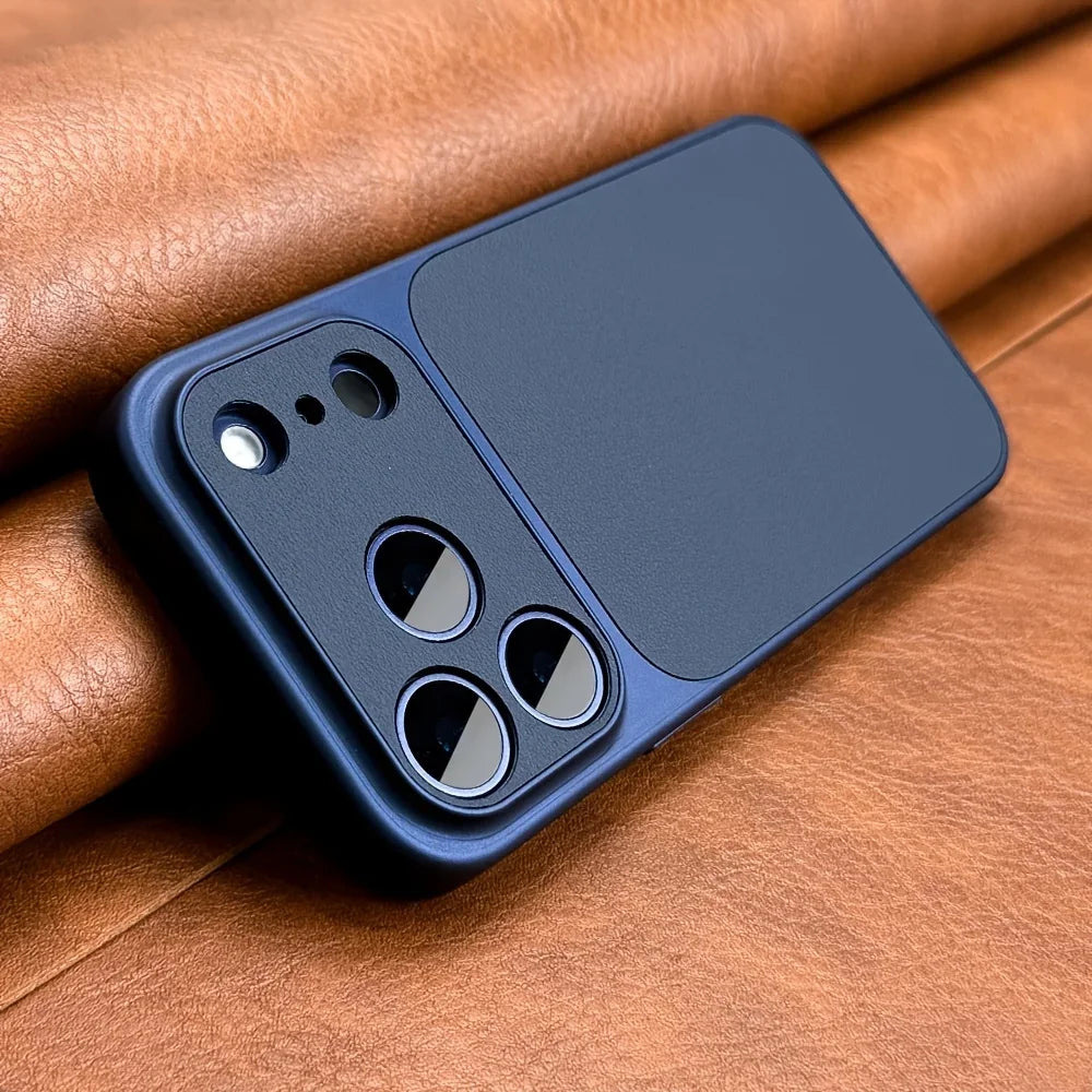 Coque Rétro Luxe pour iPhone – Semi-Rigide, Compatible iPhone 13 à 17 Pro Max, 5 Coloris
