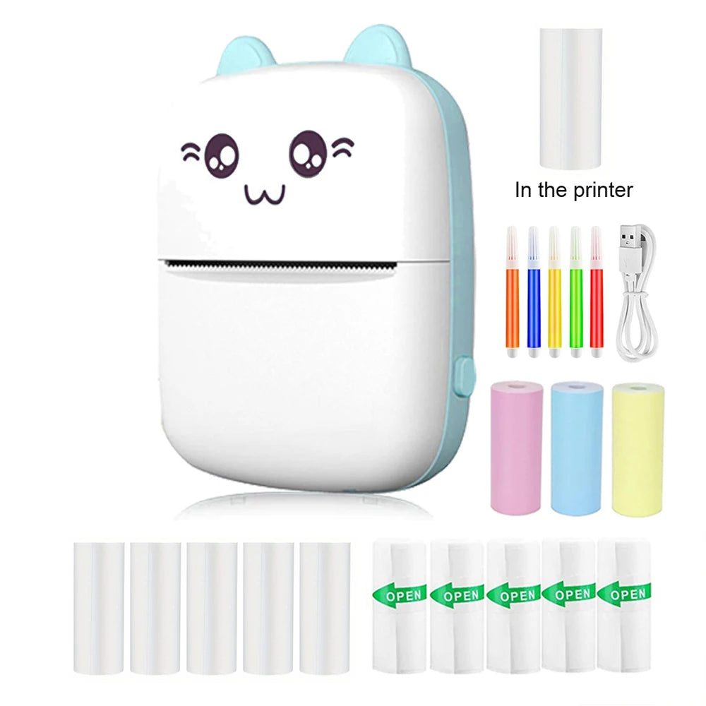 Mini Imprimante Thermique Portable C9 – Bluetooth, Compatible iPhone & Android, Photo & Étiquettes