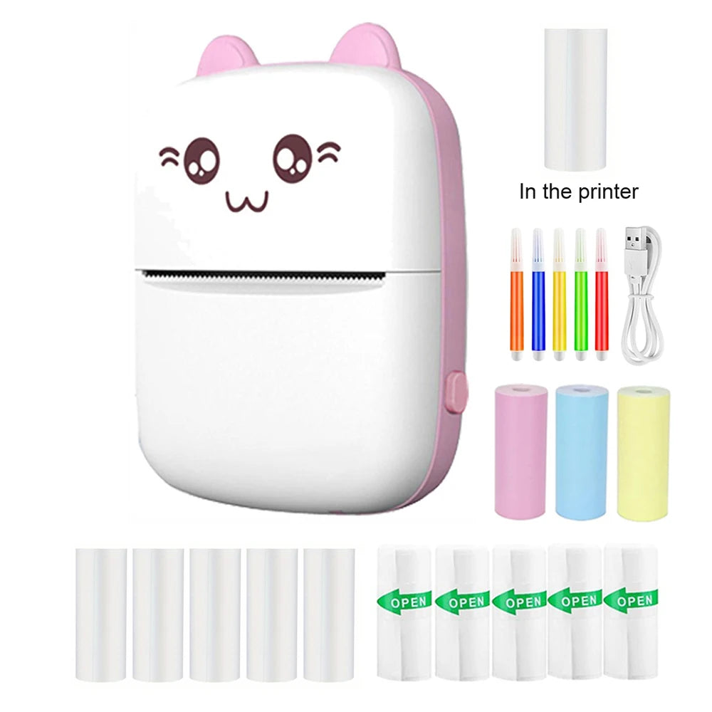 Mini Imprimante Thermique Portable C9 – Bluetooth, Compatible iPhone & Android, Photo & Étiquettes