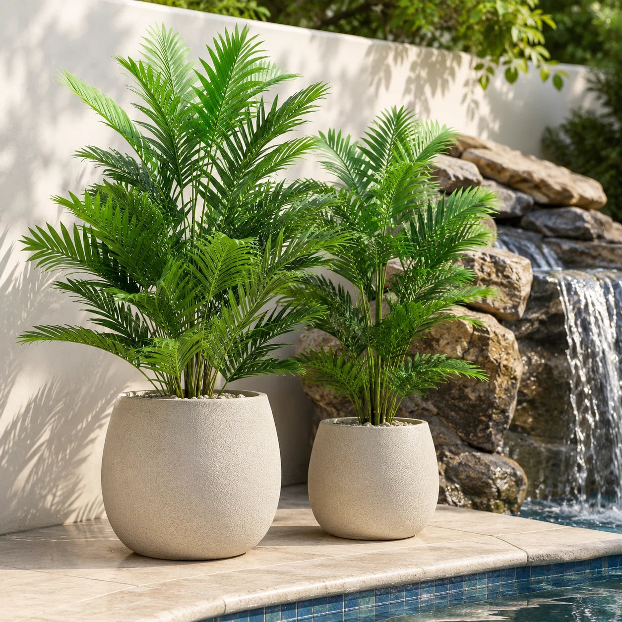 Palmier Artificiel Areca – Plante Plastique Décorative 65 à 90 cm