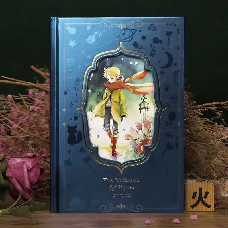 Cahier Relié – Série Prince & Rose – 128 Feuilles Couleur – Format B6 – 4 Designs