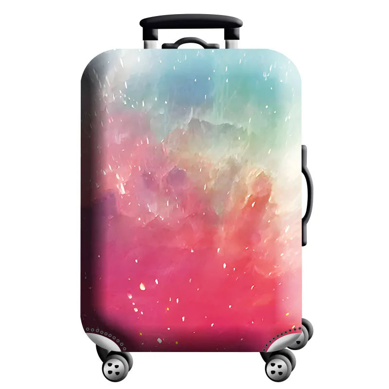 Housse de Protection Valise – Tissu Élastique Lavable, Anti-Rayures, 29 Motifs, Tailles S à XL