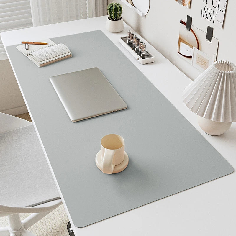 Tapis de Bureau en Cuir PU – Imperméable & Antidérapant – 5 Coloris – 2 Tailles