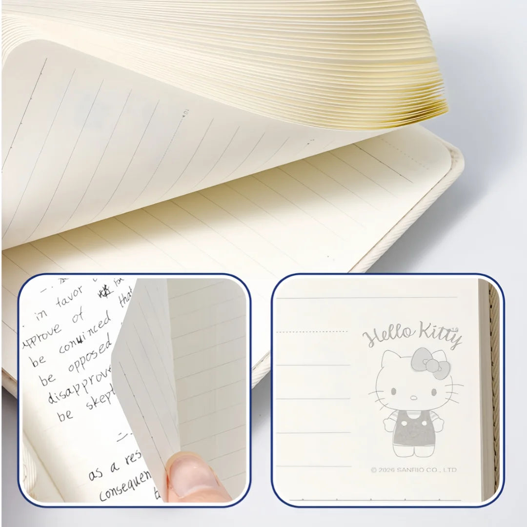 Carnet Kawaii Sanrio – Hello Kitty & Cinnamoroll, Couverture PU, Carnet Étudiant & Planner