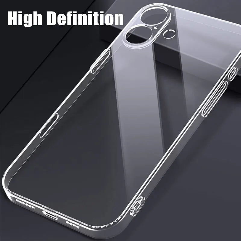 Coque Silicone Transparente iPhone – Souple, Légère, Compatible iPhone 11 à 17 Pro Max